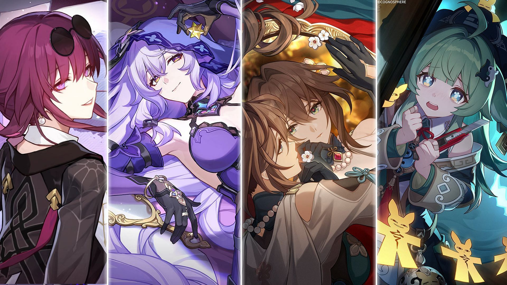 Kafka, Black Swan, Ruan Mei, Huo Huo (Image via HoYoverse)